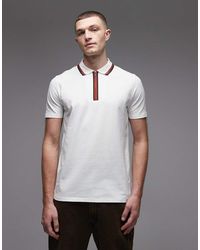 Paul Smith - Half Zip Up Polo T-Shirt - Lyst