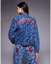 ICECREAM - Laser Camo Denim Trucker Jacket Co-ord - Lyst