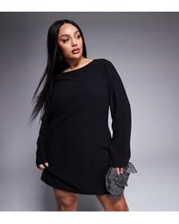 Forever New - Long Sleeve Embellished Back Mini Dress - Lyst