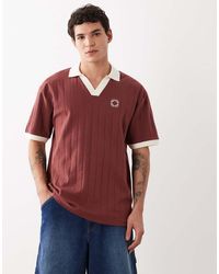 ASOS - Heavyweight Relaxed Short-sleeve Polo With Chest Embroidery - Lyst