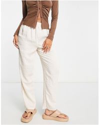 Pantalon d'ensemble droit - Rouille Mango en coloris Marron | Lyst