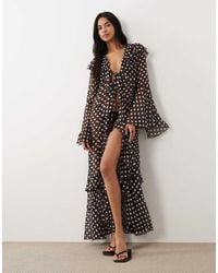 Miss Selfridge - Beach Maxi Cover Up - Lyst