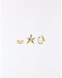 Bershka - Starfish Ring Pack - Lyst