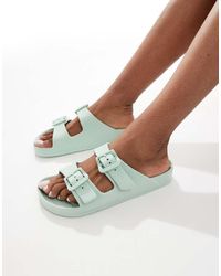 ONLY - Sandali Salvia Con Doppie Fascette - Lyst