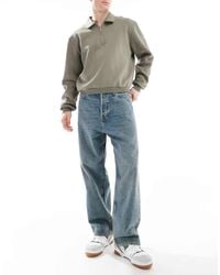 Jack & Jones - Vaqueros Azules De Corte Skater Con Lavado Envejecido Ron De - Lyst