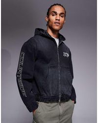 Courtside - Oversized Hooded Denim Jacket - Lyst