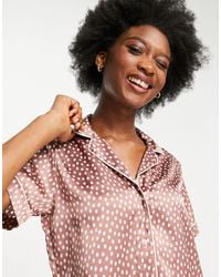 Abercrombie & Fitch - Polka Dot Sleep Shirt Co-ord - Lyst