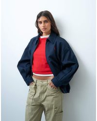 Polo Ralph Lauren - Icon Logo Cotton Twill Oversize Fit Harrington Bomber - Lyst