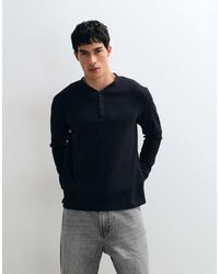 Jack & Jones - Long Sleeve Henley Top - Lyst