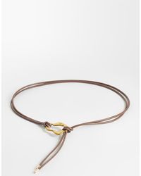 ASOS - Waist And Hip Hammered Loop Through Belt - Lyst