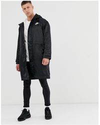 nike black parka