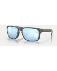 Oakley - Holbrook Woodgrain Collection Square Polarised Sunglasses With Mirrored Lens - Lyst