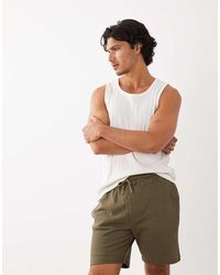 ASOS - Slim Textured Fit Jersey Shorts - Lyst