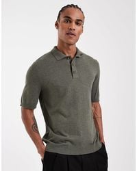 Only & Sons - Knitted Short Sleeve Polo - Lyst