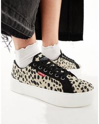 Levi's - Tijuana - sneakers con stampa leopardata e logo - Lyst