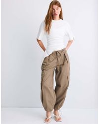 Stradivarius - Asymmetric Short Sleeve T-shirt - Lyst