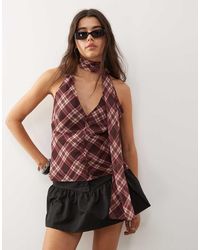 Reclaimed Vintage - Top With Scarf - Lyst