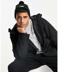 The North Face - Berretto con logo squadrato e pompon - Lyst