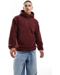 Levi's - Sudadera Con Capucha De Sherpa De -Rojo - Lyst