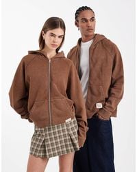 Collusion - Circular Design Collection Unisex Heavyweight Boxy Zip Hoodie - Lyst