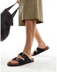 Truffle Collection - Double Buckle Sandals - Lyst