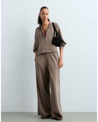 Oysho - Short Hooded Jacket With Modal - Lyst