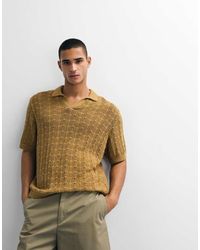 ASOS - Oversized Open Knit Textured Polo - Lyst
