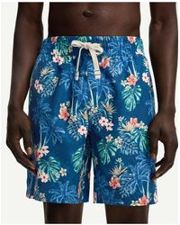 Bershka - Long Tropical Print Swimming Trunks - Lyst