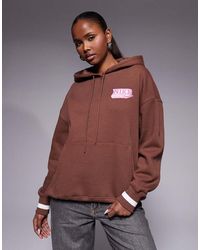 Nike - Sudadera Extragrande Con Capucha Y Estampado Gráfico En La Espalda Phoenix Fleece De - Lyst