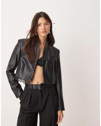 Miss Selfridge - Tailored Crop Blazer - Lyst