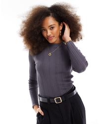 Pimkie - Ribbed High Neck Top - Lyst