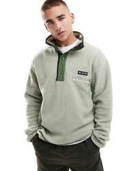 Columbia - Sudadera Polar Con Media Tapeta De Botones De Presión Helvetia Ii De - Lyst