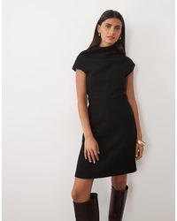 ASOS - Supersoft Asymmetric Draped Mini Dress - Lyst