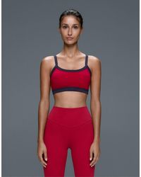 Oysho - Medium-Support Contrast Stitch Comfortlux Sports Bra - Lyst