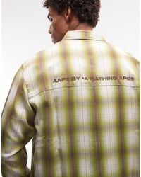 Aape By A Bathing Ape - Aape By A Bathing Ape Long Sleeve Checked Flannel Shirt - Lyst