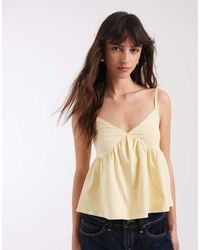 ASOS - Trim Detail Babydoll Cami - Lyst