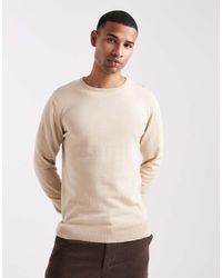 Brave Soul - Fine Knit Crew Neck Jumper - Lyst