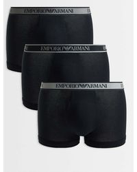 Emporio Armani - Bodywear 3 Pack Trunks - Lyst