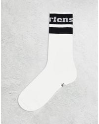 Dr. Martens - Calcetines Blancos Y Negros Con Logo Athletic De Dr. Martens - Lyst