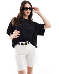 AllSaints - Camiseta negra extragrande lydia - Lyst
