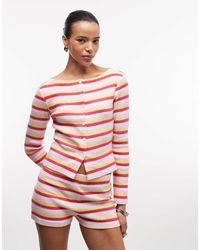 Reclaimed Vintage - Long Sleeve Button Through Top - Lyst