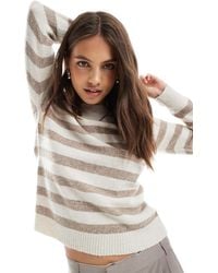 Vero Moda - – gestreifter strickpullover - Lyst
