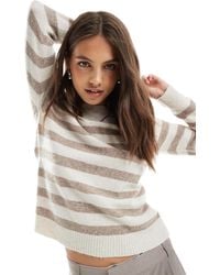 Vero Moda - Round Neck Knitted Jumper - Lyst