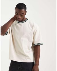 ASOS - Boxy Oversized T-shirt With Contrast Trim - Lyst