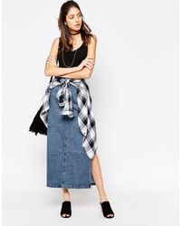 cheap monday denim skirt