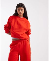 ASOS - Regular Raglan Brushback Sweat - Lyst