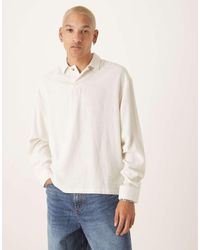 ASOS - Recht Oversized Overhemd Van Een Linnenmix - Lyst