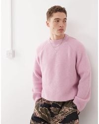 Collusion - Boxy Crew Neck Knit Sweater - Lyst