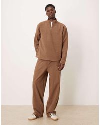 ASOS - Wide Leg Pleated jogger Co-ord - Lyst