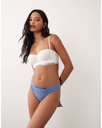 Calvin Klein - String en coton ultra-doux - Lyst